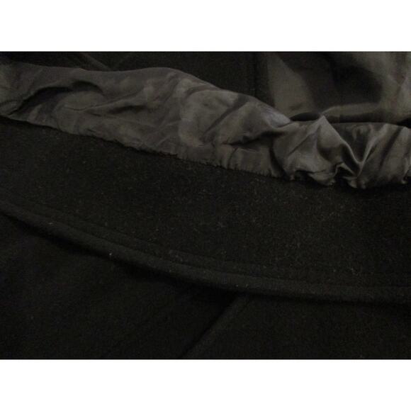 Cinzia Rocca by Rodel Womens Cape 10 Large Black 100% Wool Pockets Made in Italy - Picture 10 of 11